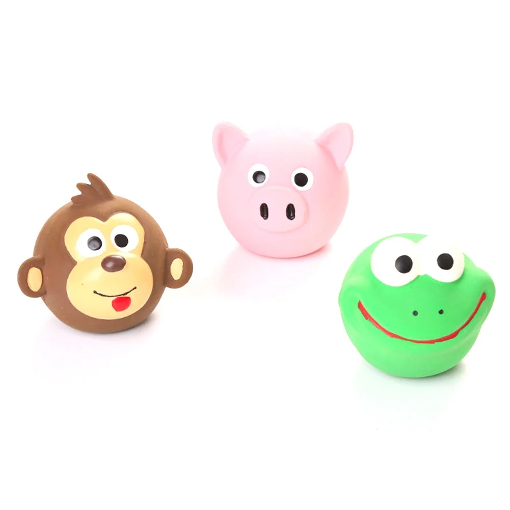 Frog Shape Squeaker Dog Chewing Toy M561598