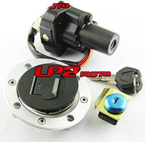 Ignition Switch Fuel Gas Cap Seat Lock Key for Suzuki GSX1300R Hayabusa 99-07 Pack of 2 C6613