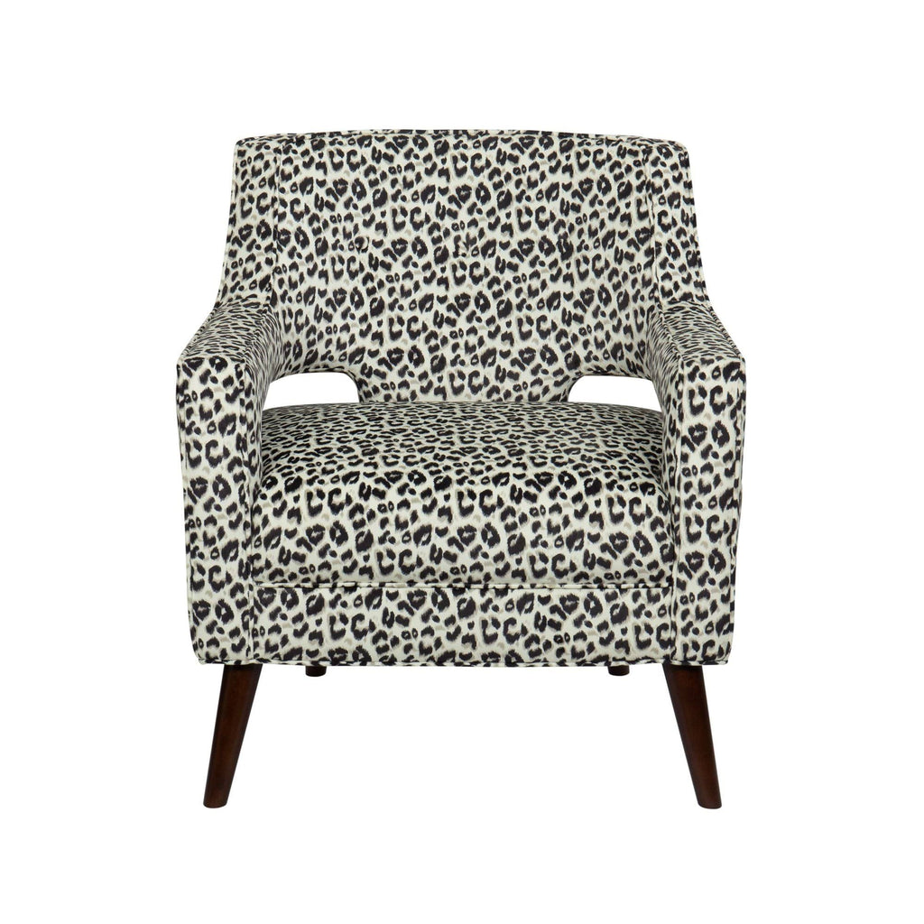 Blue Button Tufted Wingback Chair P4878