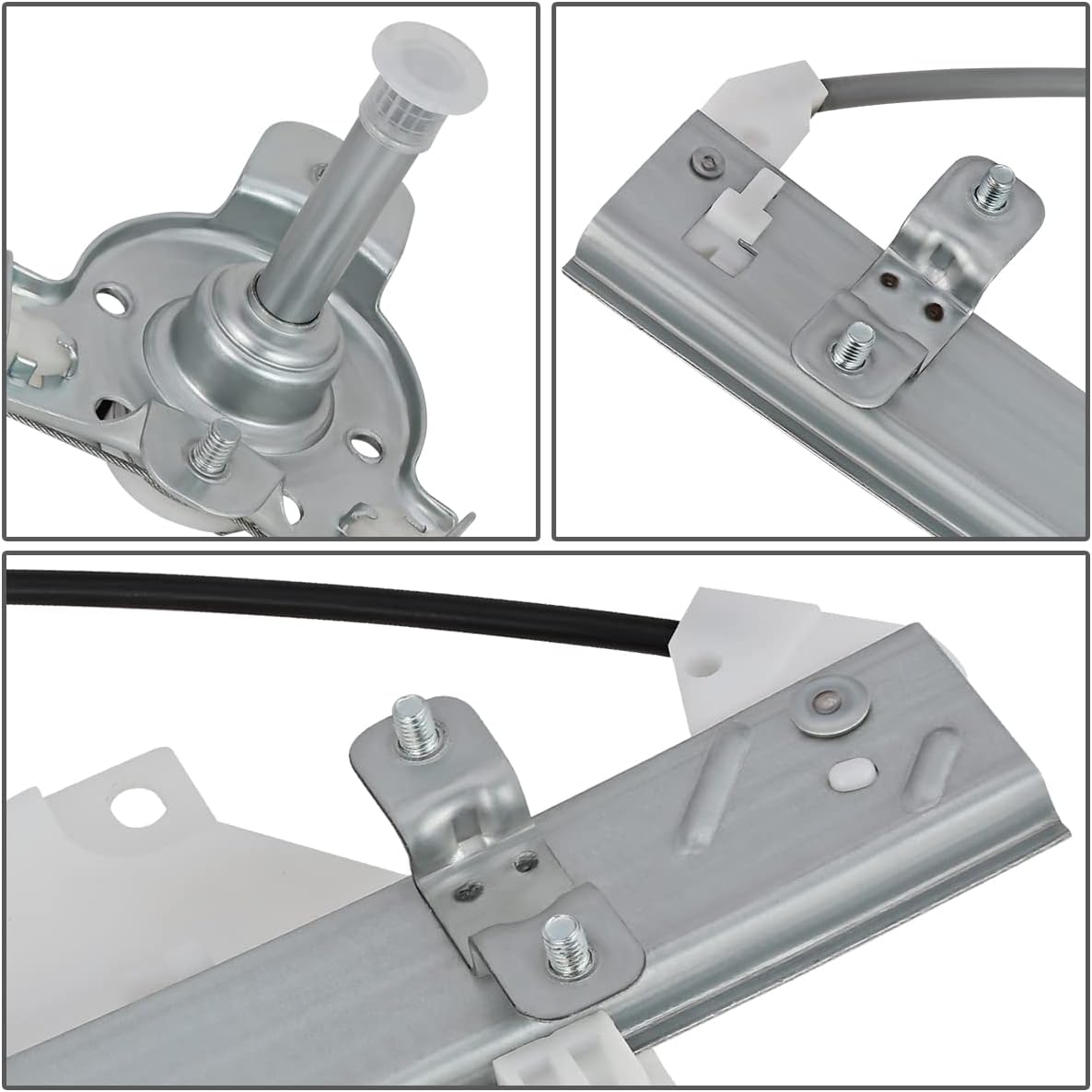 Rear Manual Window Regulator Passenger Right Side Pack of 2 X55535