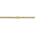 14k Yellow Gold Anchor Chain Necklace G334