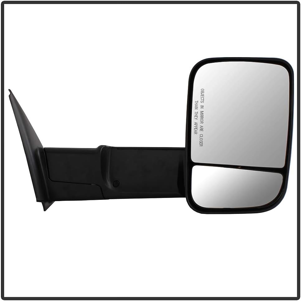 Telescoping Manual Towing Mirrors with Led Signal Pair for Dodge Ram J50408