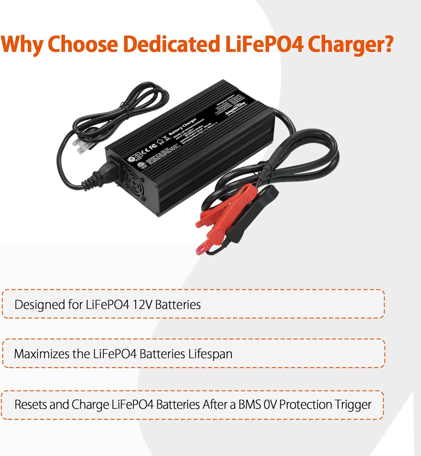 14.6V 20A Lithium Iron Phosphate Battery Charger T2050