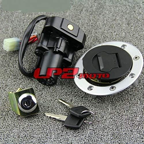 Ignition Switch Fuel Gas Cap Seat Lock Key for Suzuki GSX1300R Hayabusa 99-07 Pack of 2 C6613