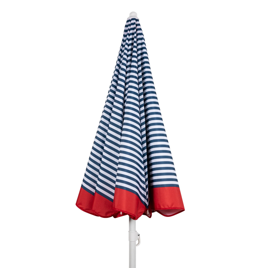 Blue Pinstripe Pattern Portable Beach Umbrella L4707