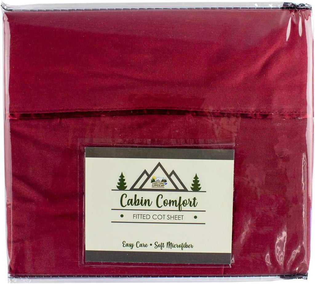 Cot Sheet for Camping and RV Cots, 72 x 28 Inches, Chocolate, Pack of 2 J9606