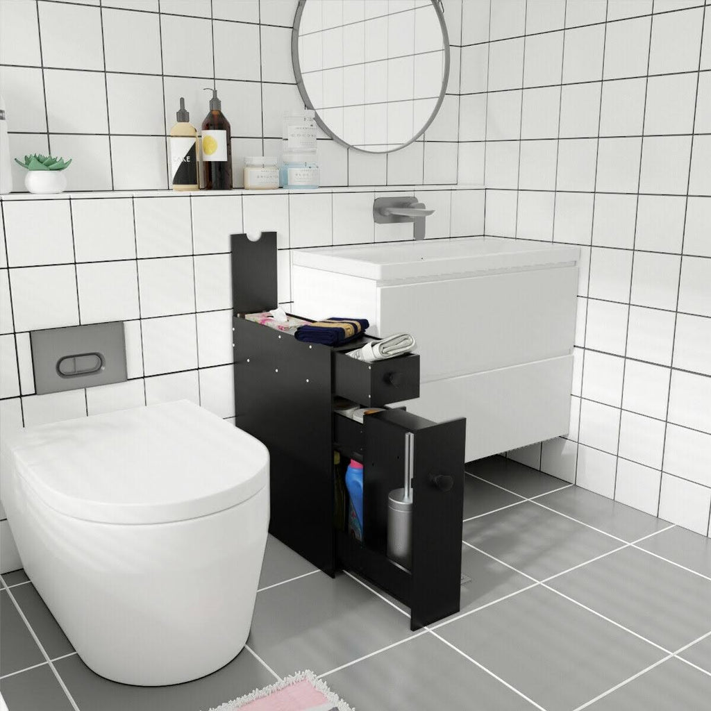 White Bathroom Cabinet Storage Organizer X4996