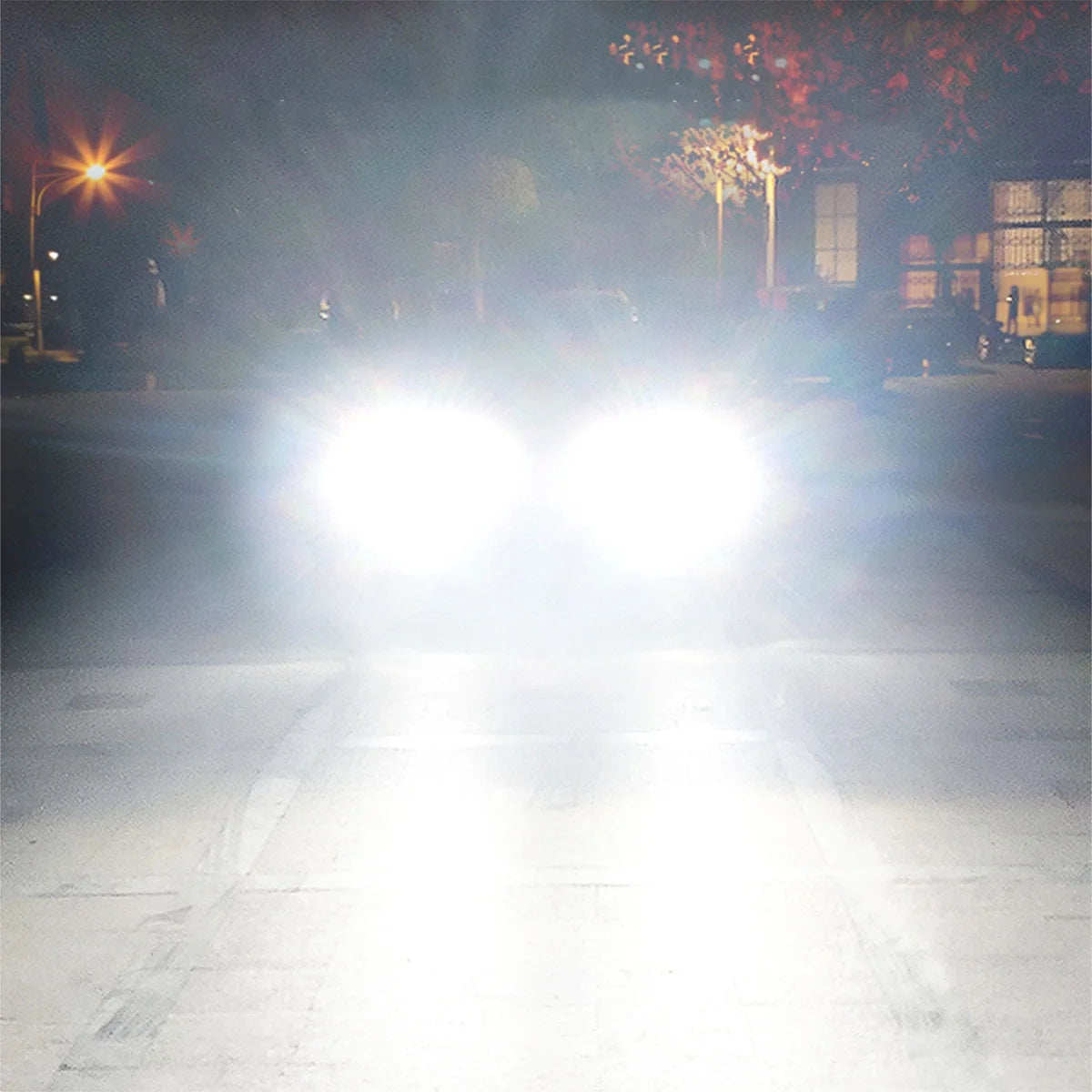 LED Headlight Bulbs H9 H11 High and Low Beam 4pc Y26677