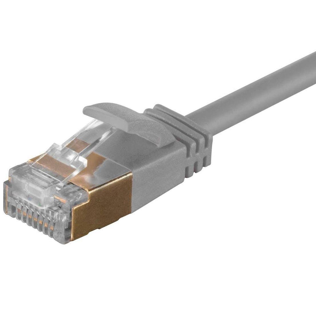 SlimRun Cat6a Ethernet Patch Cable, RJ45, STP, 36awg, 30ft C73742