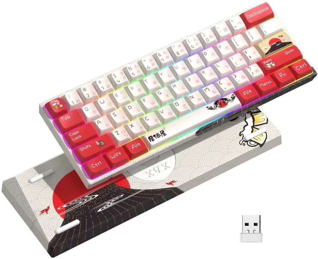60% Wireless Mechanical Keyboard with RGB Backlit Y66020