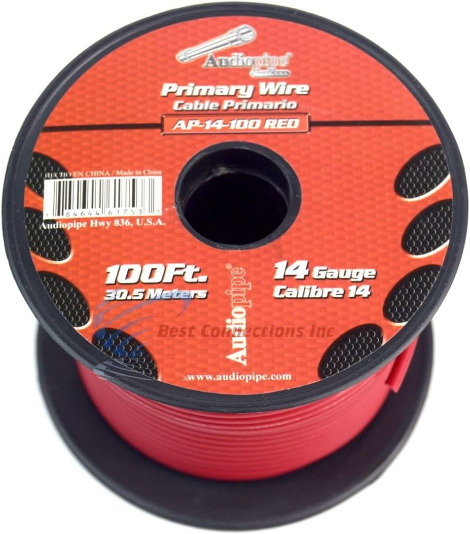 14 Gauge 11 Rolls 100 Feet Primary Power Ground Wire Remote Cable M35012
