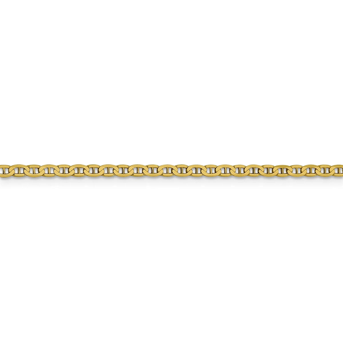 14k Yellow Gold Anchor Chain Necklace G334