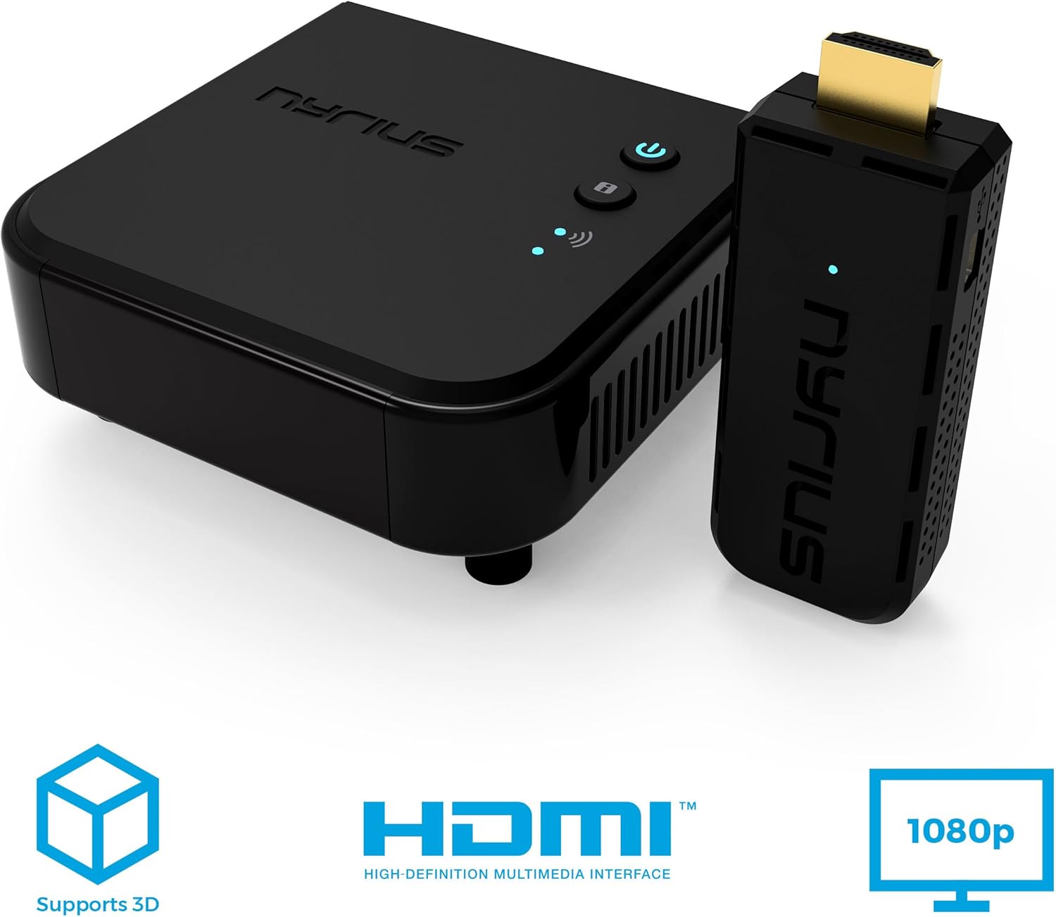 Wireless Video HDMI Transmitter & Receiver for Streaming HD 1080p 3D Video & Digital Audio B604