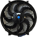 12V Slim Electric Cooling Radiator Fan with Fan Mounting Kit (14 Inch, Black) Pack of 2 B8738
