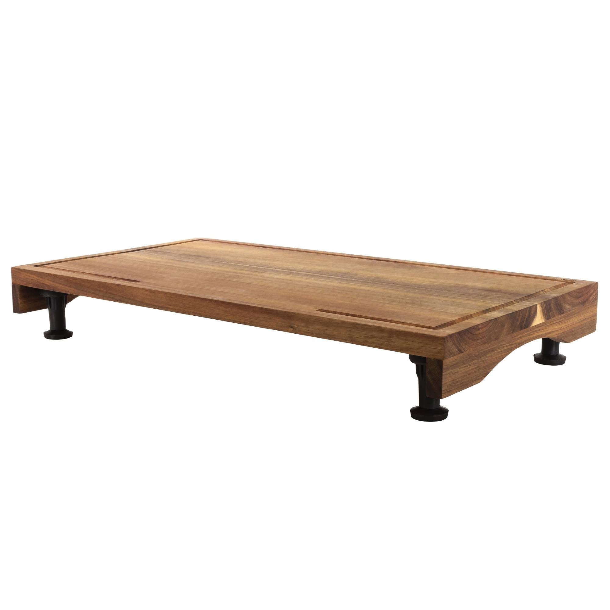 Acacia Wood Cutting Board and Dual Burner Stovetop Cover E91788