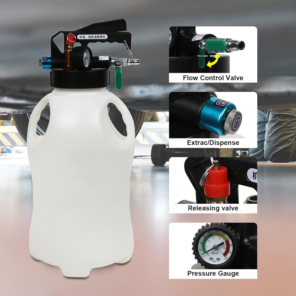 10L Manual Automatic Transmission Fluid Refill Pump Set with 20 PCS Adapters P89505