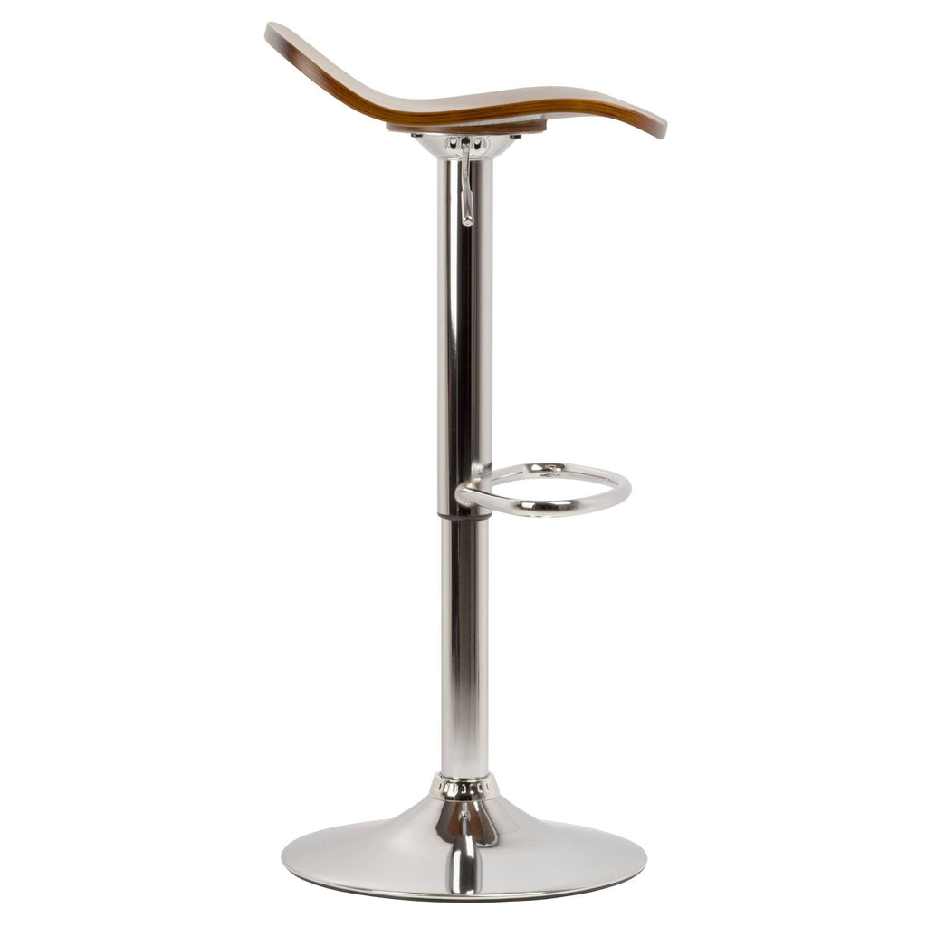 Set of 2 Adjustable Stool with Wood Veneer Top Z351239