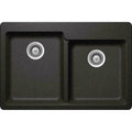 Dual Mount Quartz Composite Double Kitchen Sink E6436
