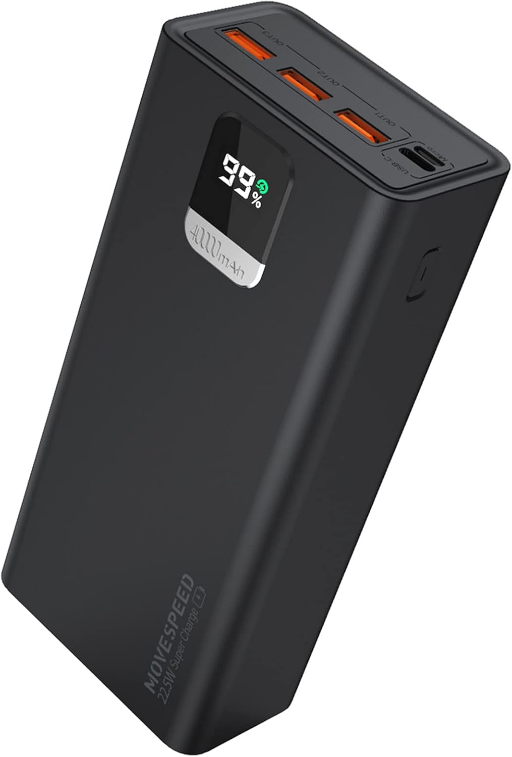 57000mAh Power Bank, 20W PD USB C & 22.5W QC Fast Charging, 4 Outputs & 2 Inputs, LED Display, Pack of 2 J292