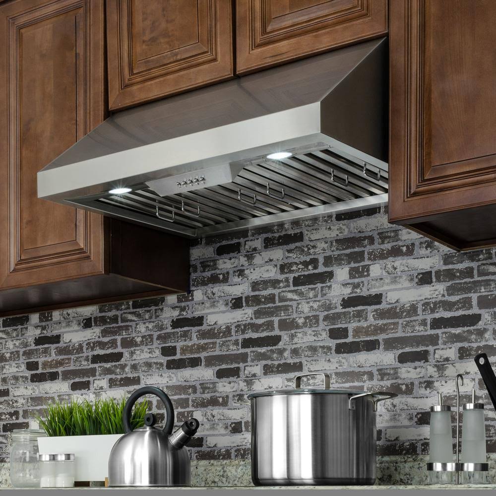 30 in Stainless Steel Under Cabinet Range Hood with LEDs L422