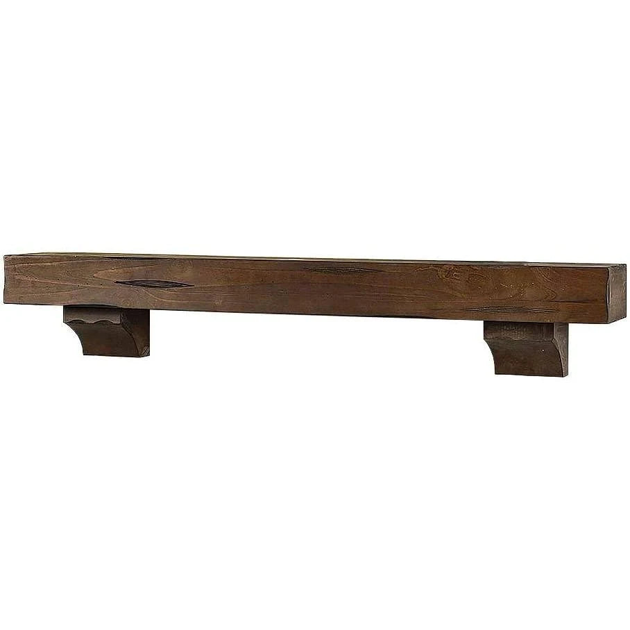 Grey Rustic Fireplace Mantel Shelf Y3076
