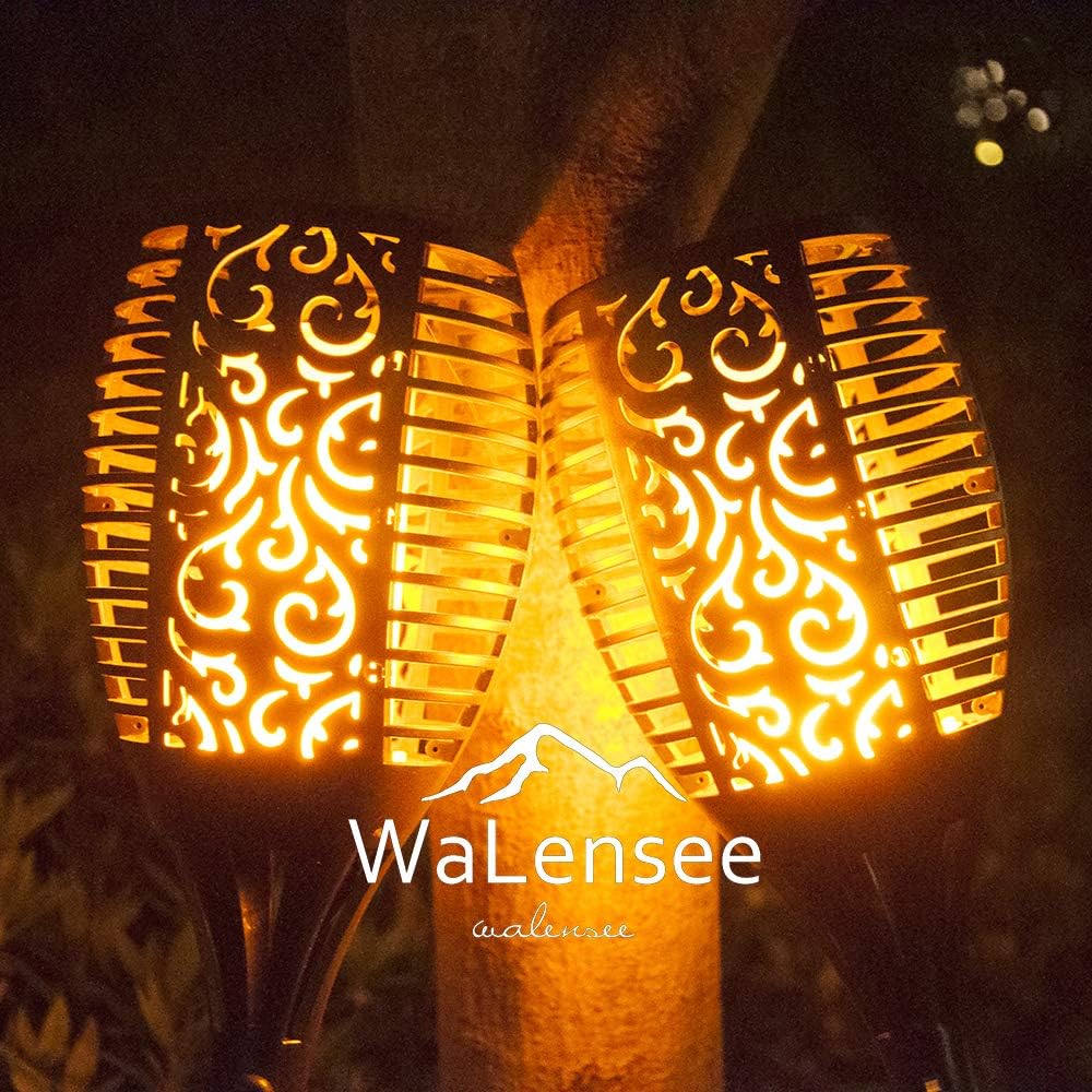 43 LED Waterproof Flickering Flames Torch Solar Lights (4 Pack) I93315