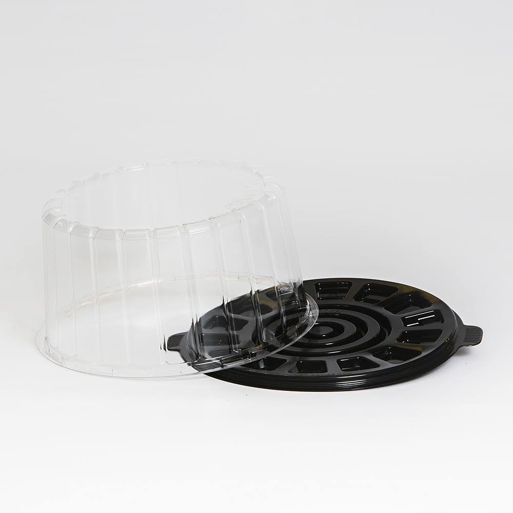 Clear Double Layer Cake Container with Dome Lid, 8x22, 100/Case N2950