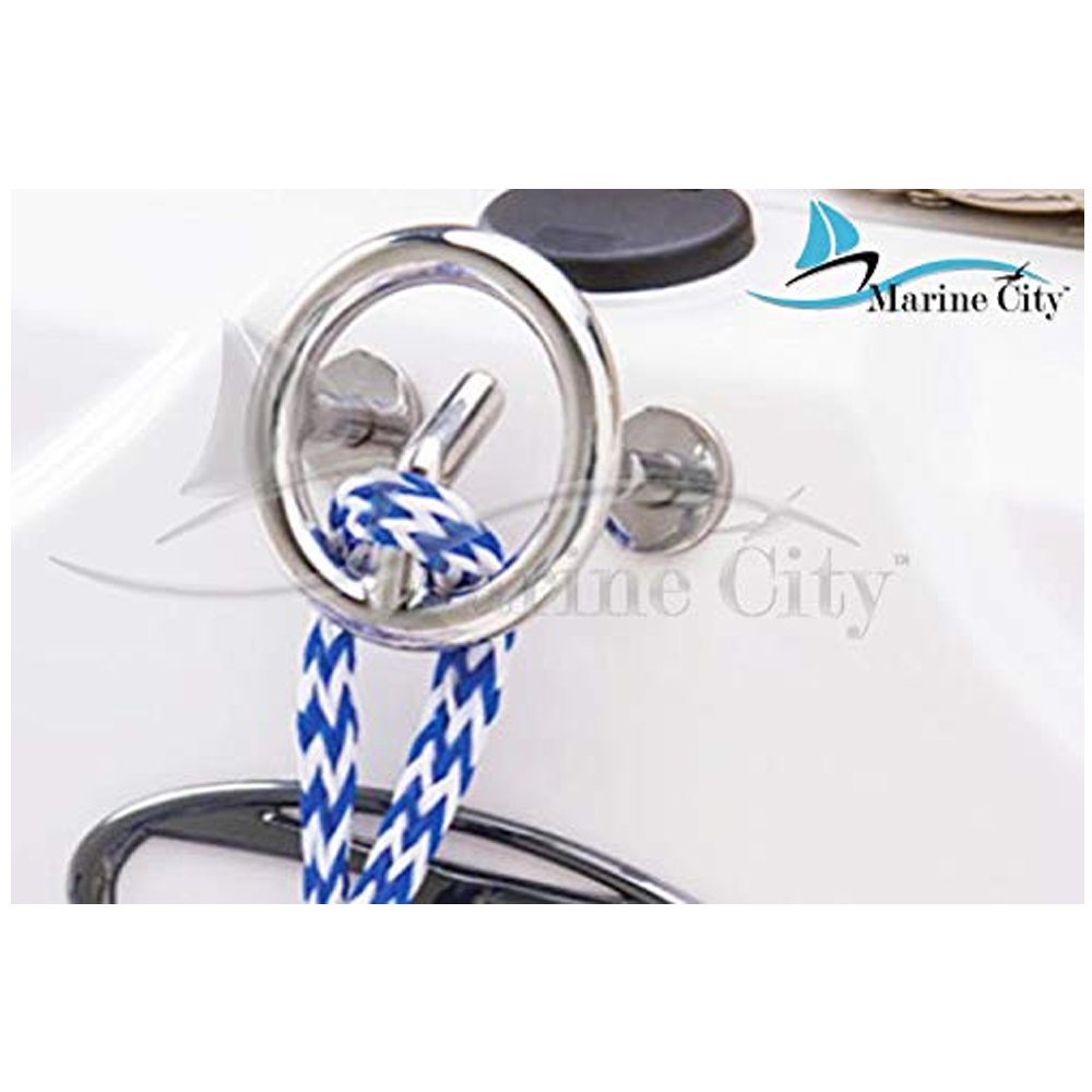 316 Stainless-Steel Marine Transom Mount Ski Tow Hook 4 Pcs R8578
