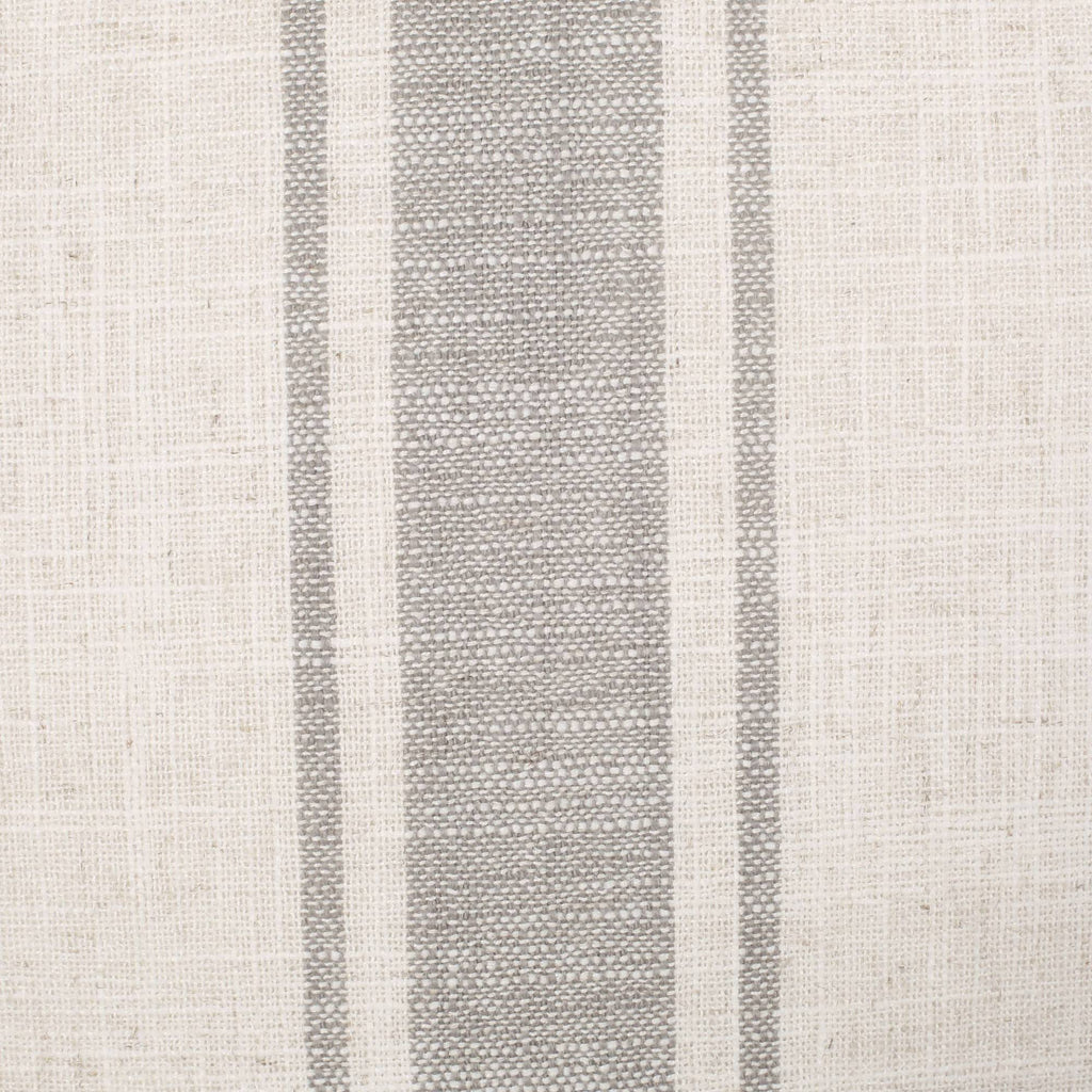Dining Chair Set of 4 Gray Stripes Light Beige Natural U26032