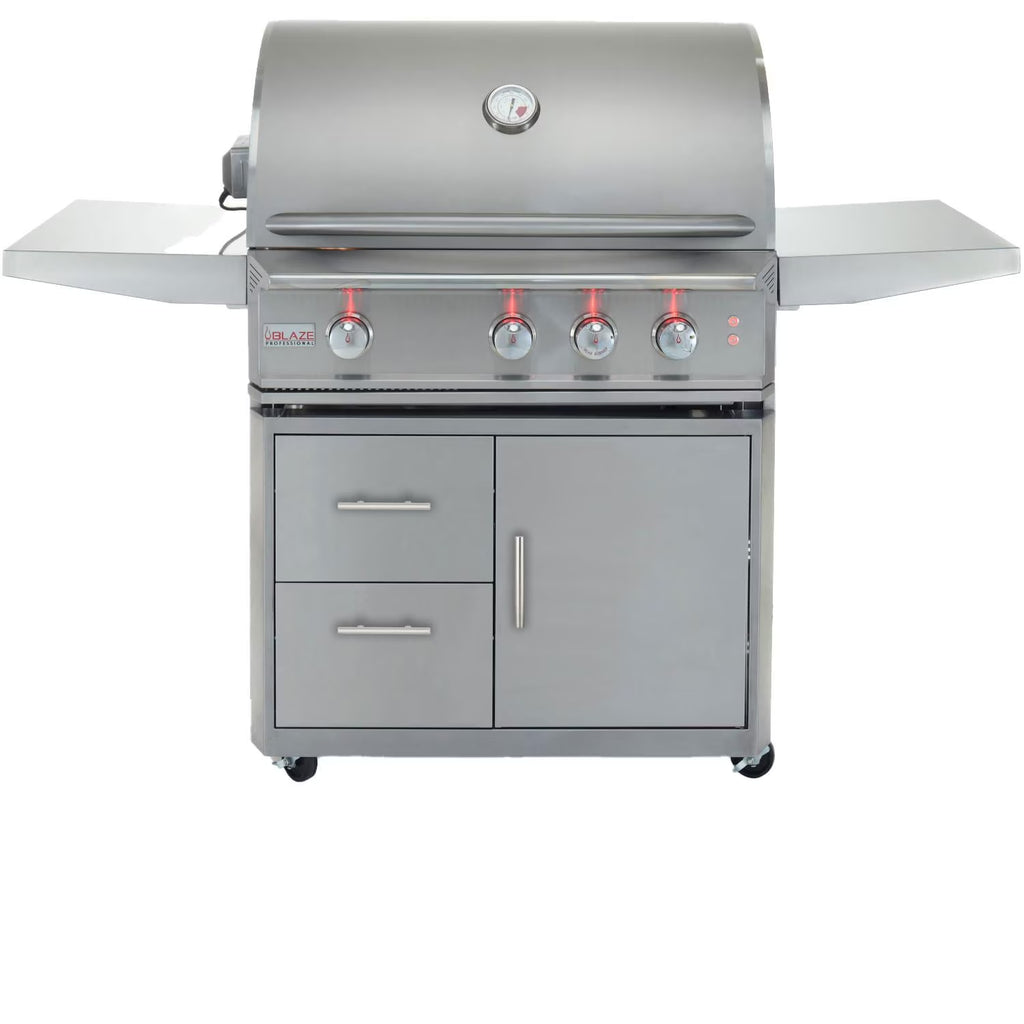 34-Inch 3-Burner Propane Grill with Rear Infrared Burner M3135