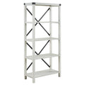Stone Grey Metal Bookcase S39825