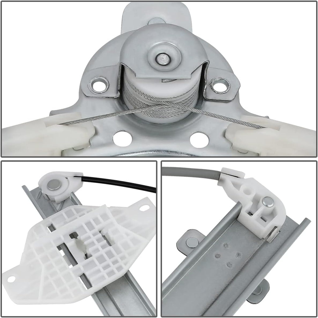 Rear Manual Window Regulator Passenger Right Side Pack of 2 X55535