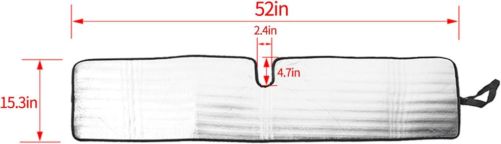 Windshield Sun Visor Foldable Sunshade Aluminum Foil Sun Shield O5982