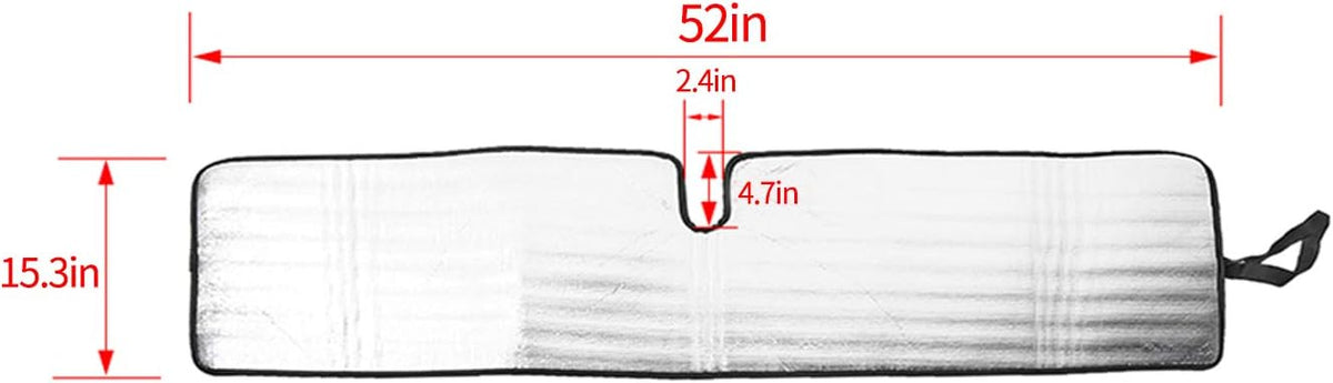 Windshield Sun Visor Foldable Sunshade Aluminum Foil Sun Shield O5982