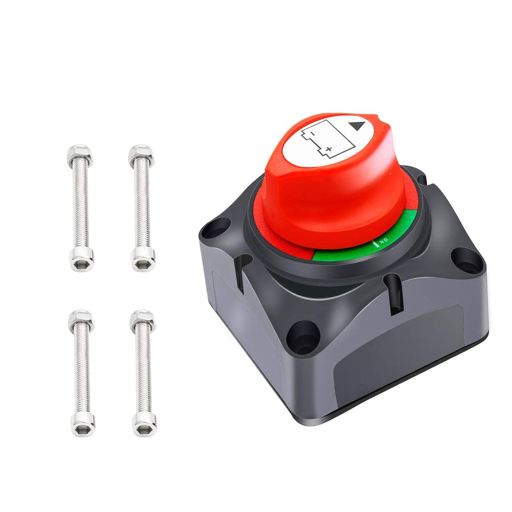 Battery Switch Disconnect Switch, 12-48V 600A On/Off Battery Isolator, Pack of 2 D9118