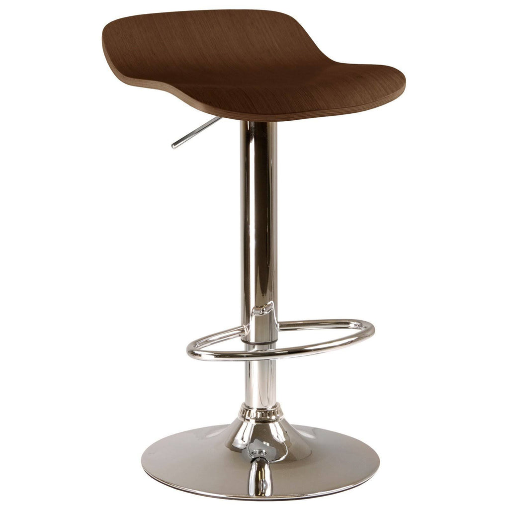 Set of 2 Adjustable Stool with Wood Veneer Top Z351239