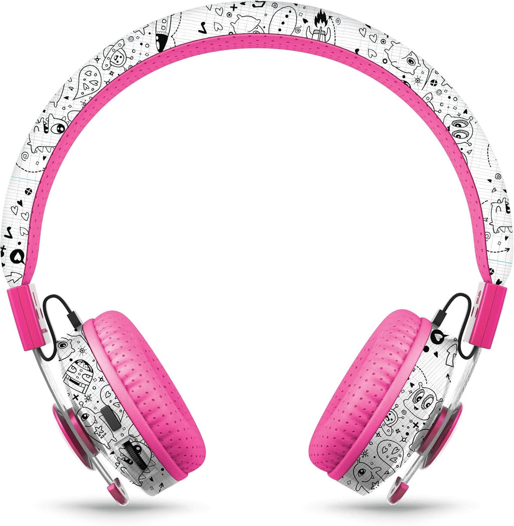 Pink Pack of 2 Wireless Bluetooth Headphones for Kids K124839