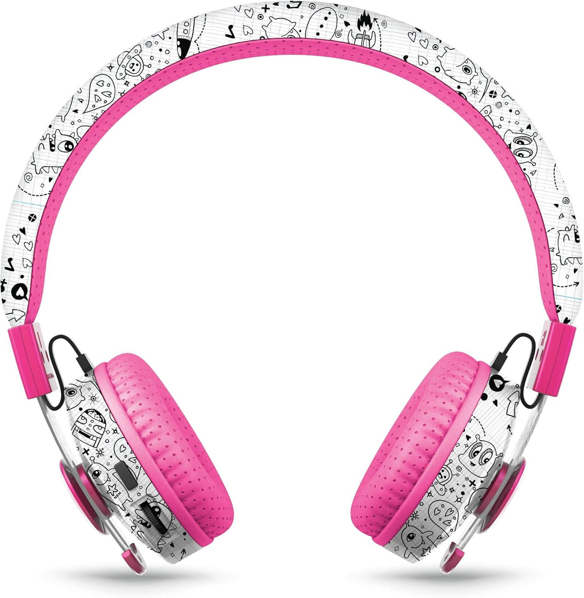 Pink Pack of 2 Wireless Bluetooth Headphones for Kids K124839