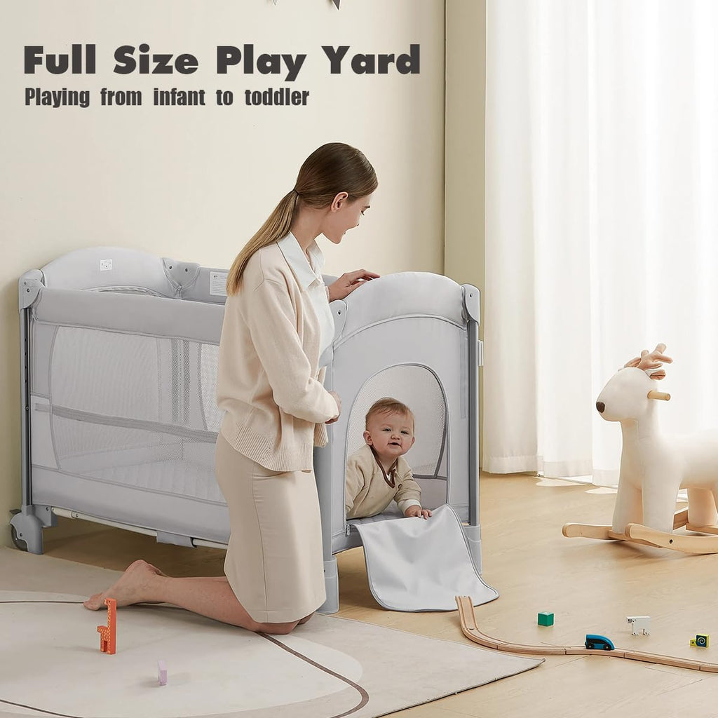 5-in-1 Portable Crib with Carry Bag M12674
