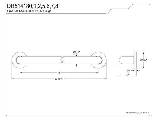 Brushed Brass ADA Grab Bar K90082