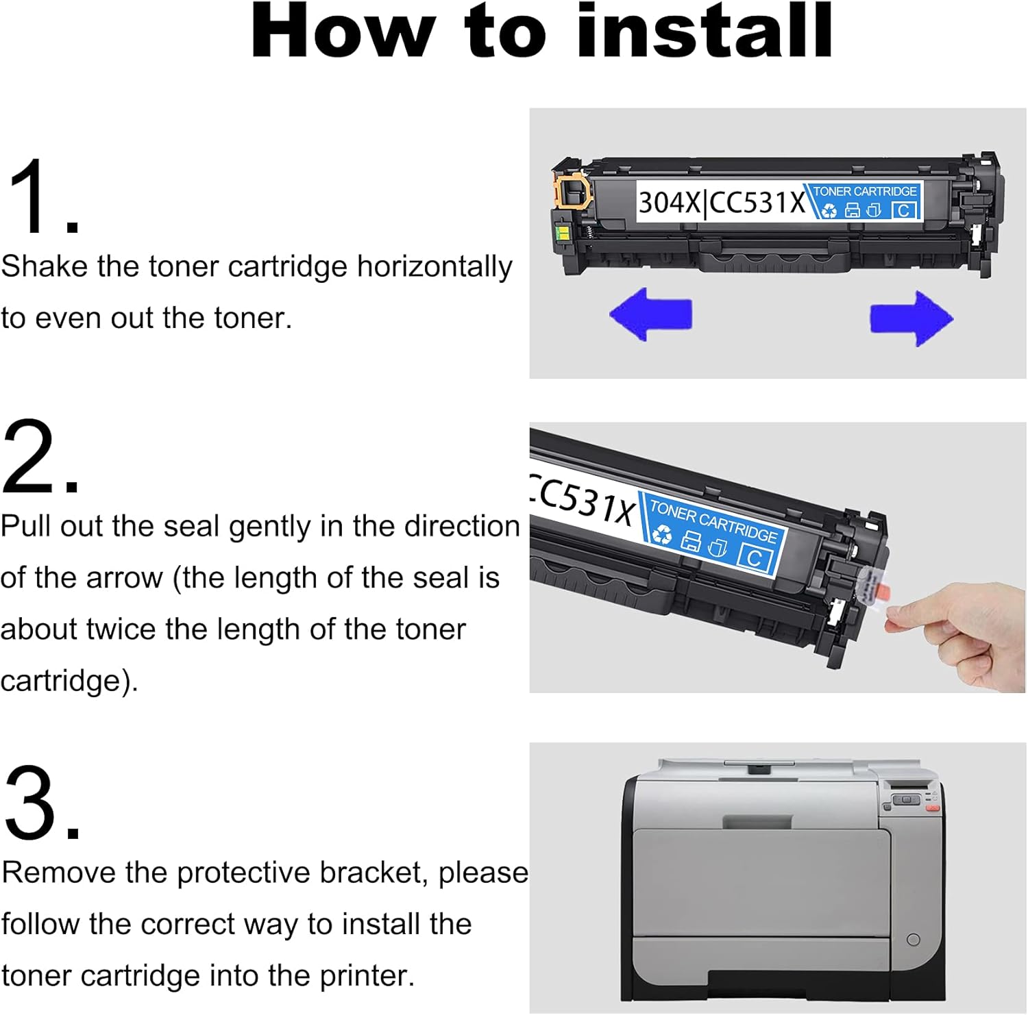 2 Pack Cyan Toner Cartridge for HP CP2025 CM2320 Printer G4186