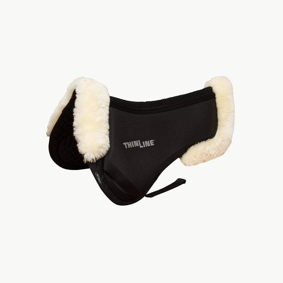 Large Half Pad with Sheepskin Rolls in Dark Brown Q7041