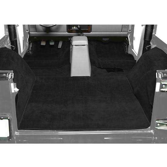 Black Deluxe Cut Pile Carpet for Wrangler TJ S1516