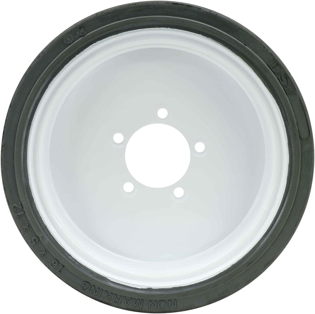 (2 Pack) 16 x 5 x 12 Non-Marking Wheel Assembly P502969