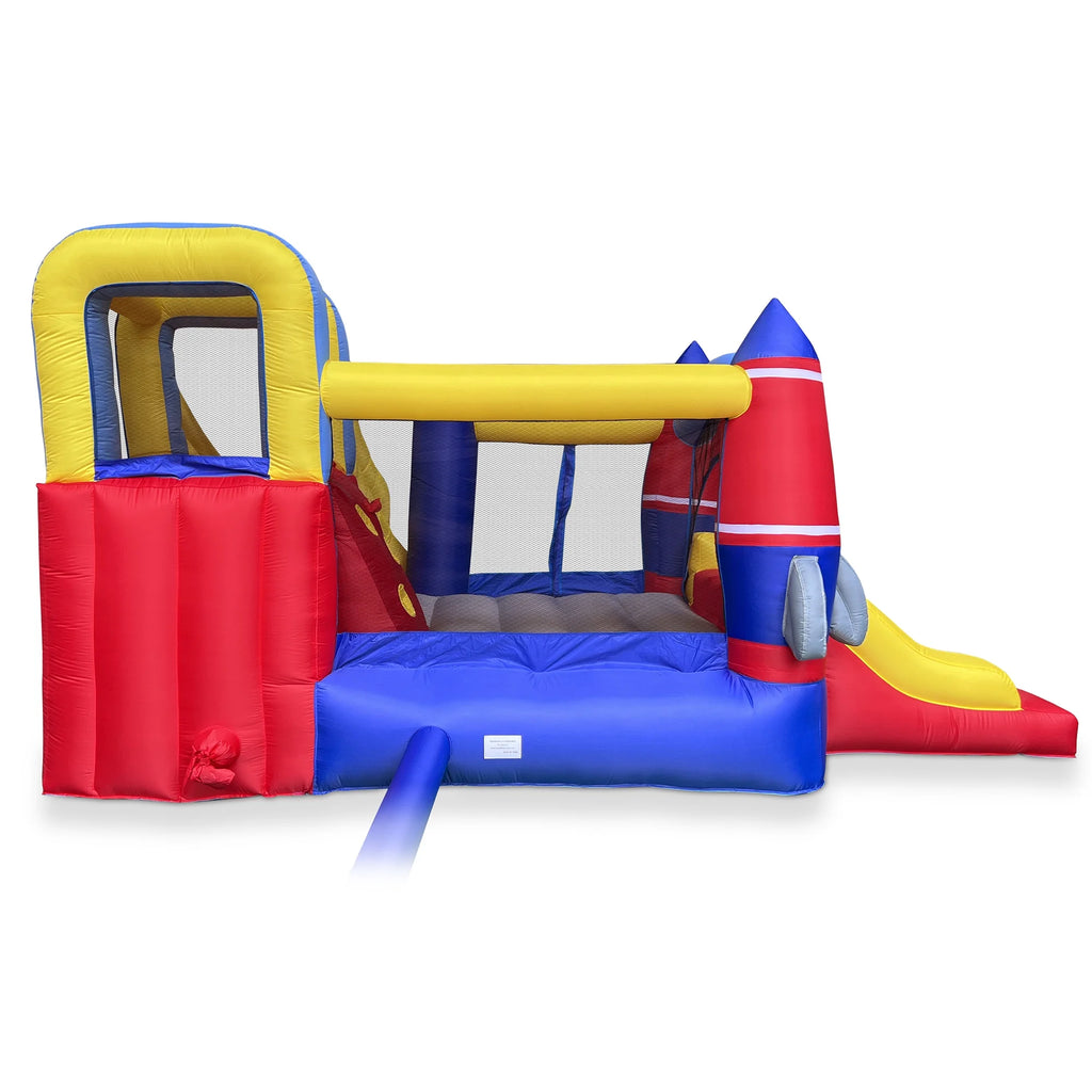 Inflatable Bouncer with Blower & Two Slides B74584