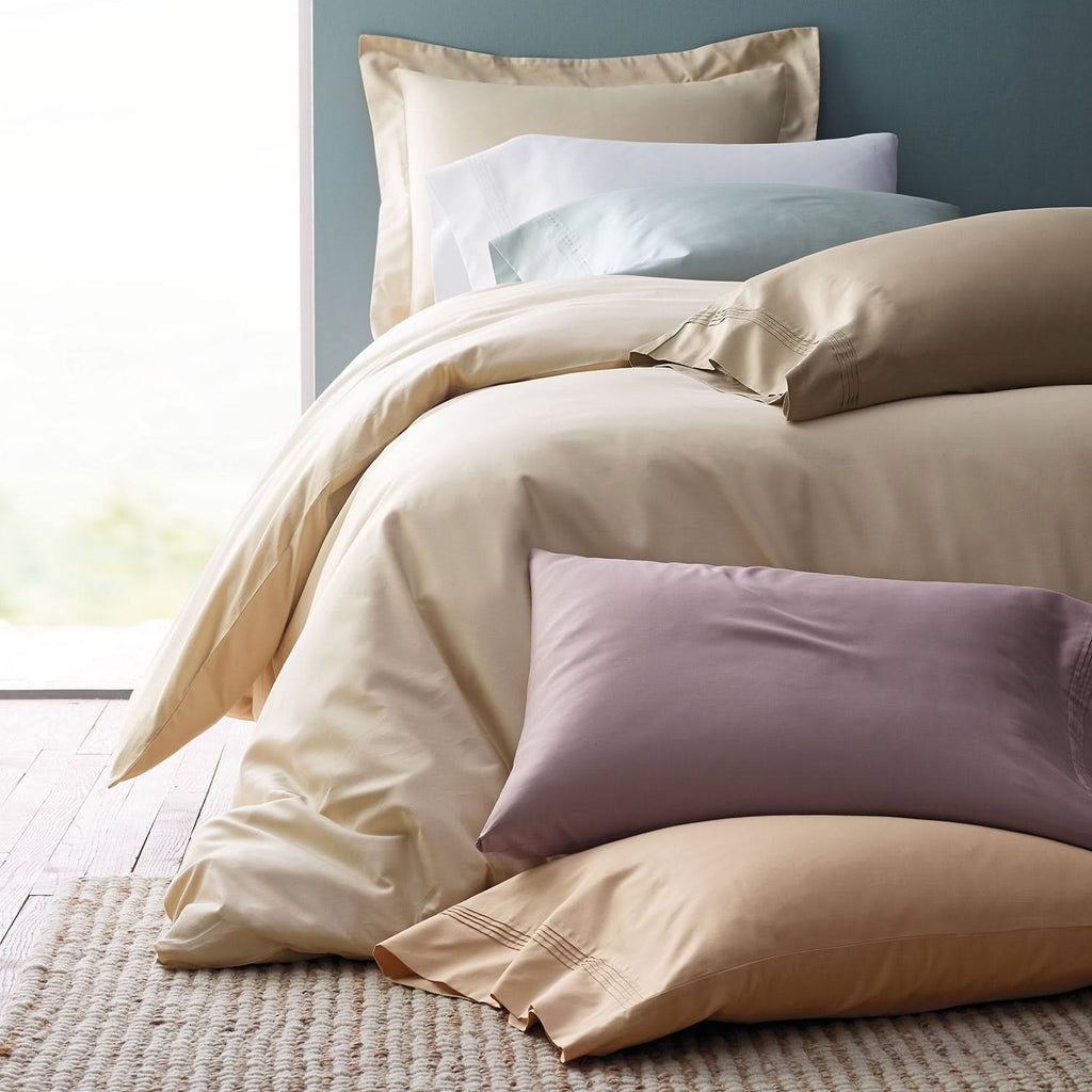 Ivory King Cotton Sateen Duvet Cover B42462