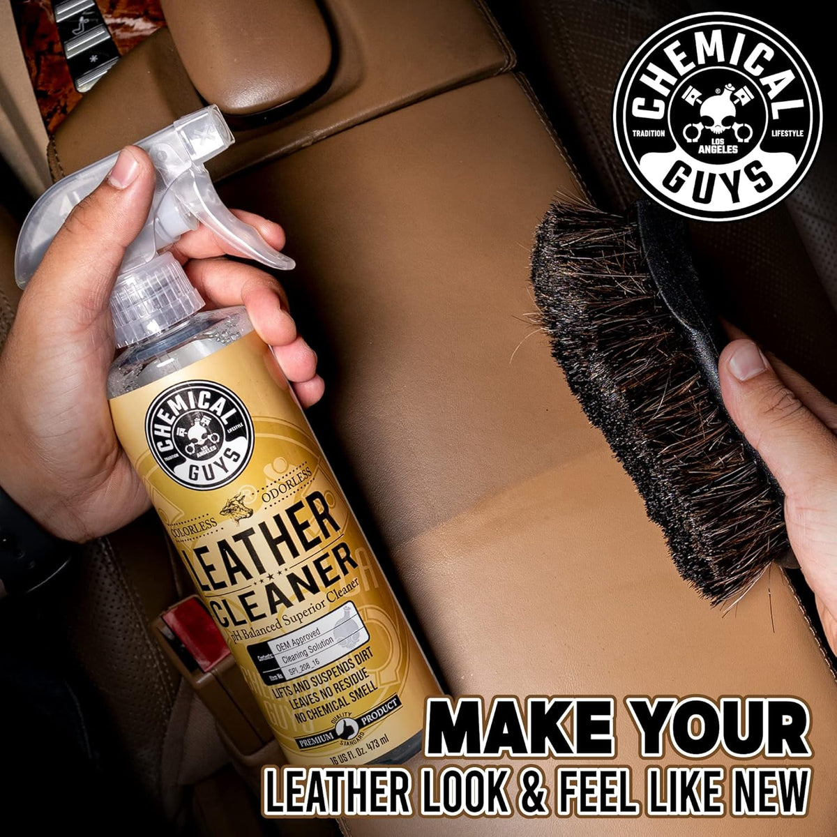 Leather Cleaner, 1 Gal Pack of 2 L2444