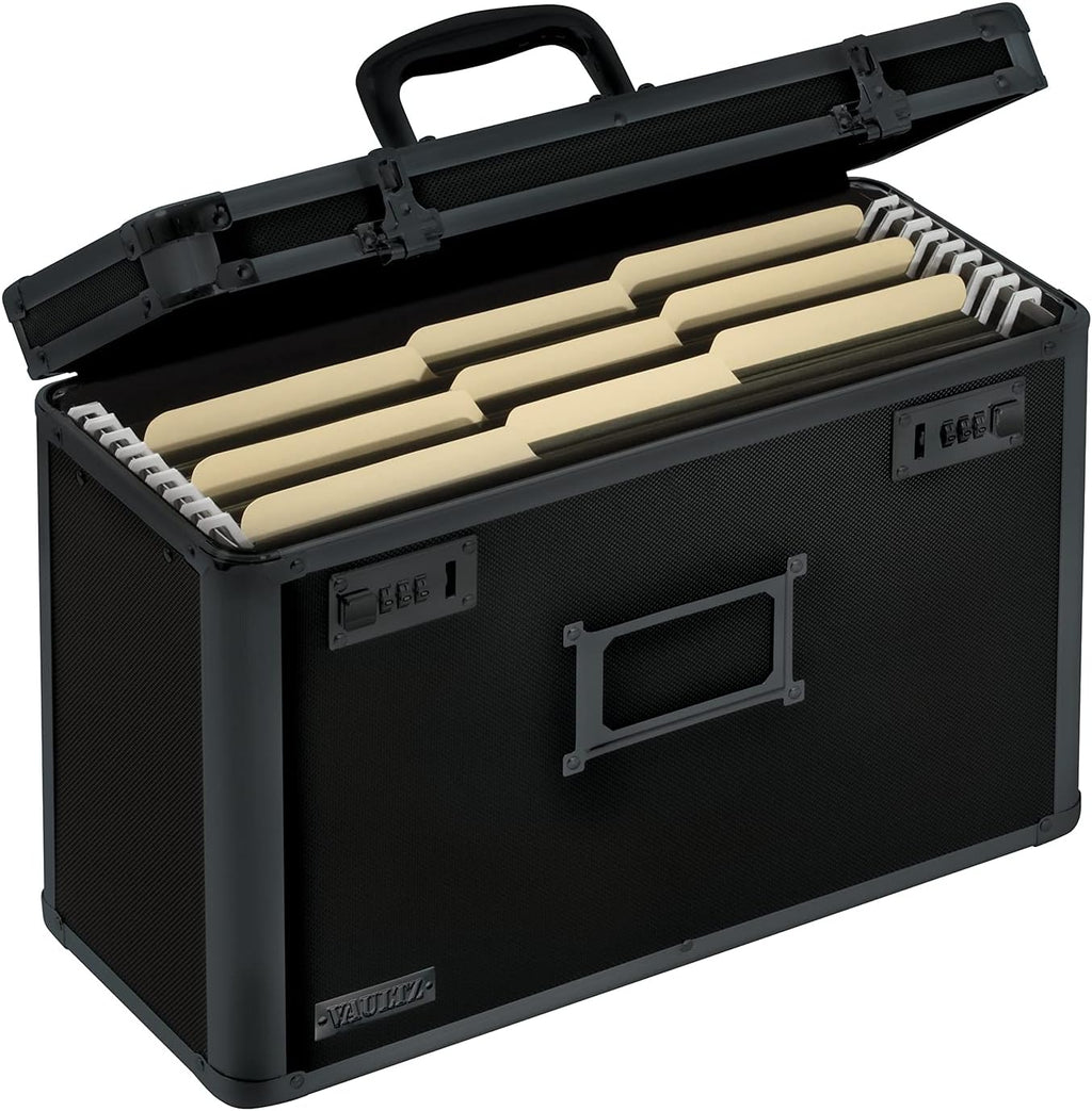 Locking File Organizer Box with Dual Combination Locks L945