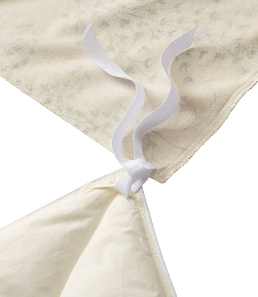 Botanical Floral Tan Queen Size Flannel Comforter Cover V95345