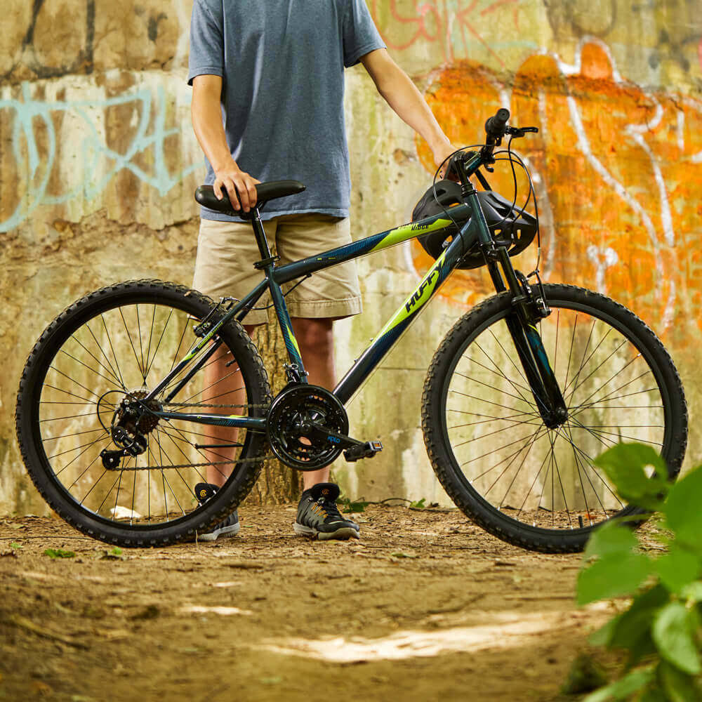 24-26 inch 21-Speed Lightweight Dark Blue Hardtail Mountain Bike O4516